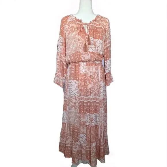 FRYE and CO. Women's Size M Beautiful Spring Boho Maxi Dress - Picture 1 of 10